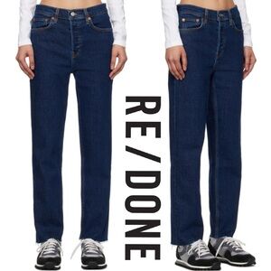 RE/DONE 70s High Rise Stove Pipe Jeans